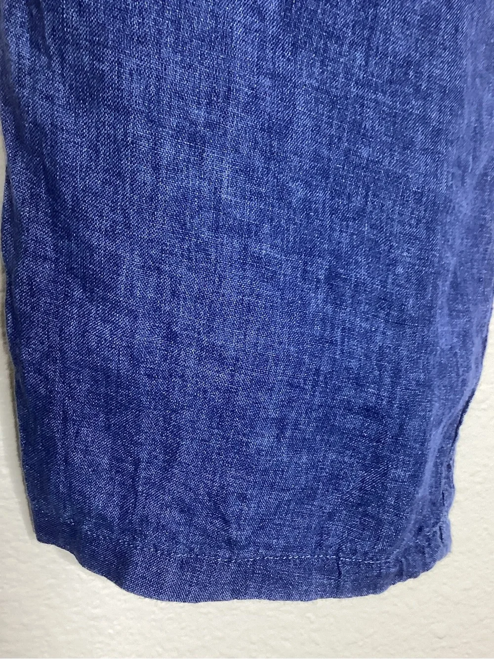 October Agnel Linen Trousers Casual Chambray Lg
